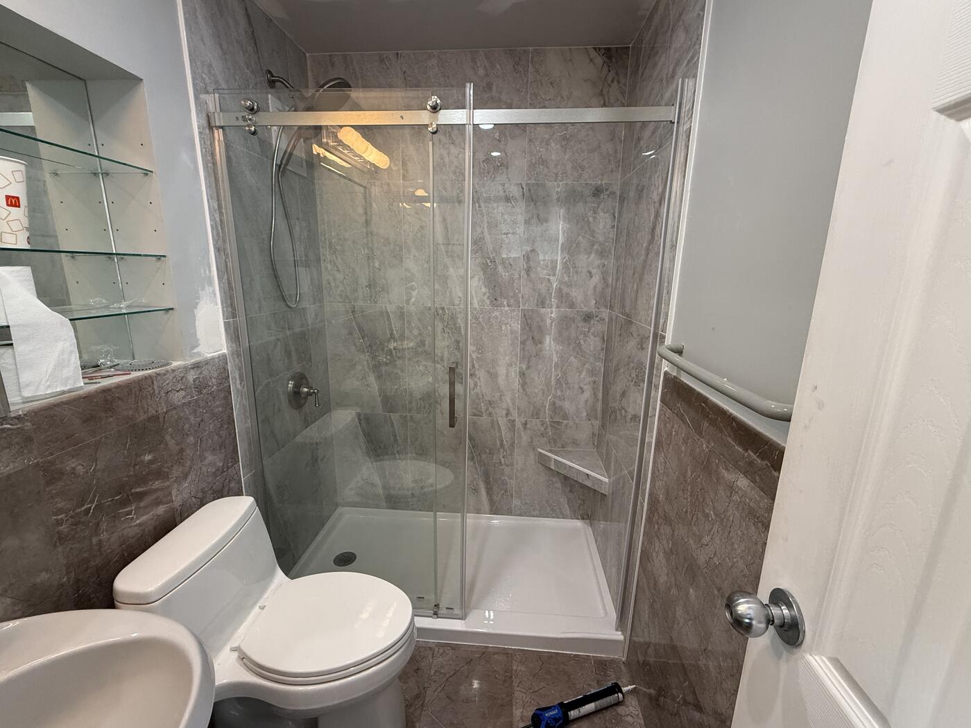 Bathroom remodel detail